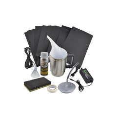 Kit restaurare faruri auto cu polimer lichid 600ml , include accesorii si alimentare duala 12V / 220V