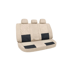 Huse scaune auto universale fractionate Premium fata si spate compatibile dimensiuni standard bej negru