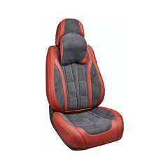 Huse scaune auto universale fractionate 9D Premium fata si spate rosu gri antracit