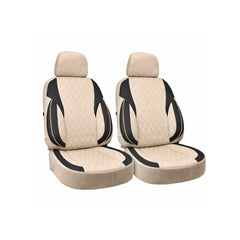 Huse scaune auto universale fractionate XL Premium compatibile SUV si Limuzine bej cu negru