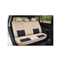 Huse scaune auto universale fractionate XL Premium compatibile SUV si Limuzine bej cu negru