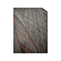 Huse scaune auto universale fractionate XL Premium compatibile SUV si Limuzine negru cusatura rosie