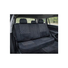 Huse scaune auto universale fractionate XL Premium compatibile SUV si Limuzine negru cusatura gri