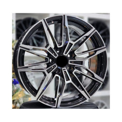 Set jante aliaj in doua latimi PDW 19x8.5 fata 19x9.5 spate 5x112 ET29 ET35 negru polish compatibile BMW