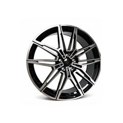Set jante aliaj in doua latimi PDW 19x8.5 fata 19x9.5 spate 5x112 ET29 ET35 negru polish compatibile BMW
