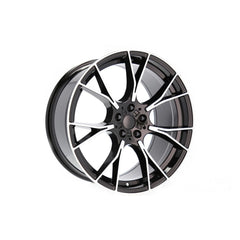Set jante aliaj in doua latimi PDW 20x8.5 fata 20x10 spate 5x112 ET25 ET33 negru polish compatibile BMW