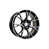 Set jante aliaj in doua latimi PDW 20x8.5 fata 20x10 spate 5x112 ET25 ET33 negru polish compatibile BMW