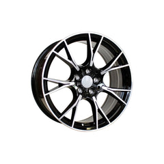 Set jante aliaj in doua latimi PDW 20x8.5 fata 20x10 spate 5x112 ET25 ET33 negru polish compatibile BMW