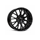 Set jante aliaj in doua latimi PDW 20x8.5 fata 20x10 spate 5x112 ET25 ET33 negru lucios compatibile BMW