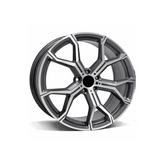 Set jante aliaj in doua latimi PDW 22x9 fata 22x10.5 spate 5x112 ET40 ET35 gri antracit polish compatibile BMW