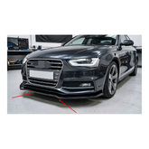 Spoiler ( LIP ) prelungire bara fata Audi A4 S-Line S4 B8 Facelift 2011-2015 ABS negru Piano