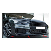 Spoiler ( LIP ) prelungire bara fata Audi A6 S-Line S6 C8 2019-> ABS negru Piano