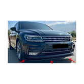 Spoiler ( LIP ) prelungire bara fata Volkswagen Tiguan MK2 R-Line 2015-2020 ABS negru Piano