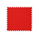Pardoseala modulara PVC pentru garaj rosu 500 x 500 x 6 mm