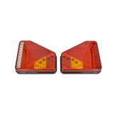 Lampi stop camion LED SMD stanga dreapta 12V/24V 190x200x40 mm