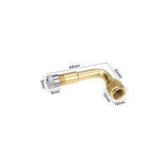 Adaptor prelungire valva camion din cupru 90 grade