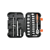 Trusa tubulare + antrenor YATO 38 bucati ,1/4" CR-V