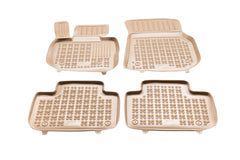 Covorase Presuri Auto Cauciuc Dedicate Bej BMW X3 G01 toate modelele inclusiv Hybrid 2017 -> | BMW X3 G01 Mild Hybrid 2021 - | BMW X4 G02 2018 ->