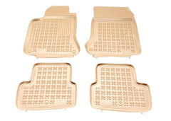 Covorase Presuri Auto Cauciuc Dedicate Bej Infinity Q30 I Hatchback, cutie automata, roata rezerva mica, 4x2 2015 - 2019 | Mercedes GLA I 2013 - 2019 | Mercedes W176 A-CLASS 2012 - 2018