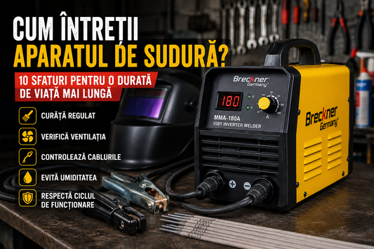 Cum Întreții Aparatul de Sudură? 10 Sfaturi pentru o Durată de Viață Mai Lungă