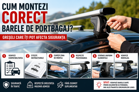 Cum Montezi Corect Barele de Portbagaj? Greșeli Care Îți Pot Afecta Siguranța