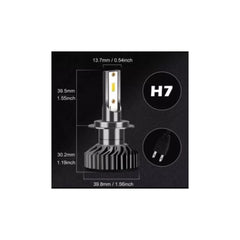 Set becuri LED H7 28W 9600 lumeni 6000K 12V Canbus