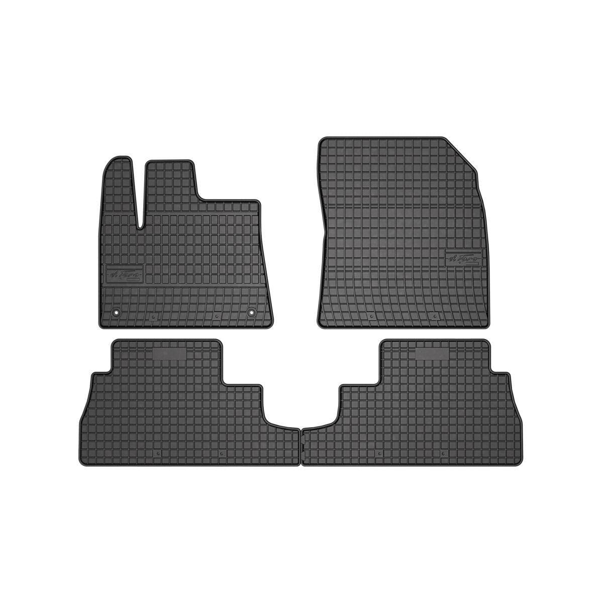 Covoare interior cauciuc EL TORO, compatibile Opel Combo D 5 locuri, 2011-2018