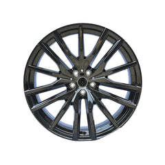 Set jante aliaj in doua latimi DY1189 KM 22x9.5 fata 22x10.5 spate 5x112 ET37 ET43 negru lucios compatibile BMW
