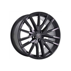 Set jante aliaj in doua latimi DY1189 KM 22x9.5 fata 22x10.5 spate 5x112 ET37 ET43 negru lucios compatibile BMW