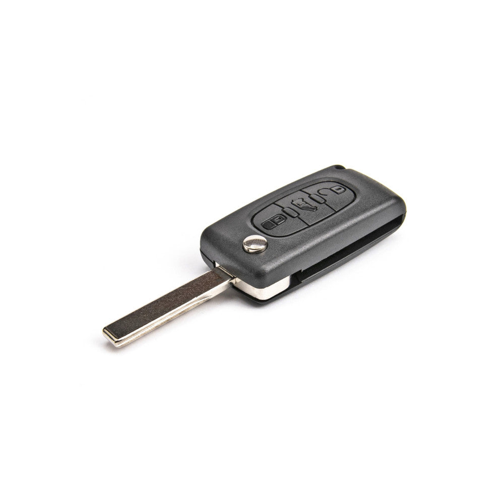 Carcasa telecomanda compatibila Peugeot / Citroen , cu lamela