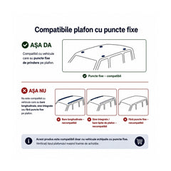 Set bare transversale aluminiu cu prindere in puncte fixe compatibile Mitsubishi ASX I 2010-2013 negre sau argintii
