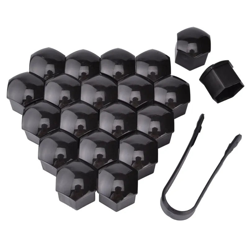 Set capace prezoane cu cheie negru 19″