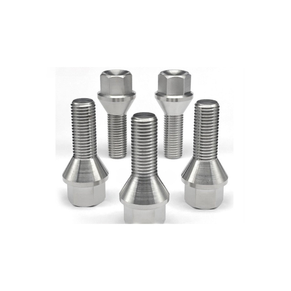 Prezoane pentru jante de aluminiu, dimensiuni M12x1,5 mm, lungime 28 mm, cu con drept