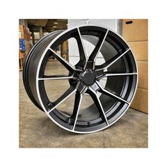 Set jante aliaj PDW 18x8.5 5x112 ET38 negru polish compatibile Audi, BMW, Volkswagen, Mercedes, Skoda, Seat, Cupra