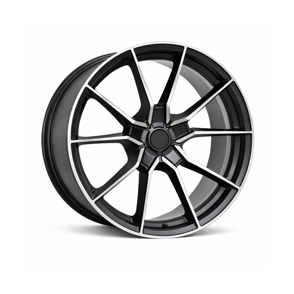 Set jante aliaj PDW 18x8.5 5x112 ET38 negru polish compatibile Audi, BMW, Volkswagen, Mercedes, Skoda, Seat, Cupra