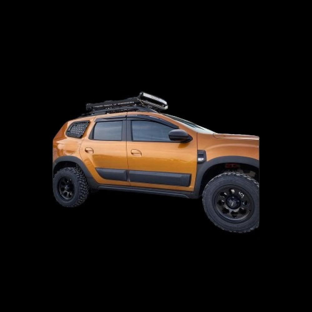 Set 12 protectii aripa si usa + 2 protectii pentru compatibilitate cu sau fara senzori compatibil Dacia Duster II 2018->