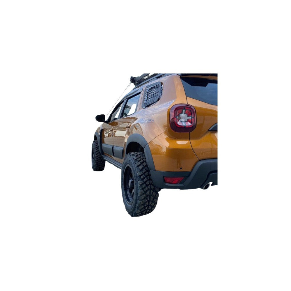 Set 12 protectii aripa si usa + 2 protectii pentru compatibilitate cu sau fara senzori compatibil Dacia Duster II 2018->