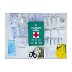 Trusa sanitara prim ajutor Kraftmann DIN 13157:2021 avizata A.N.M.D.M.R. pentru spatii interioare cu suport montare