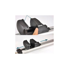 SET 2 BARE PORTBAGAJ UNIVERSALE TRANSVERSALE DIN ALUMINIU CU CHEIE 120cm