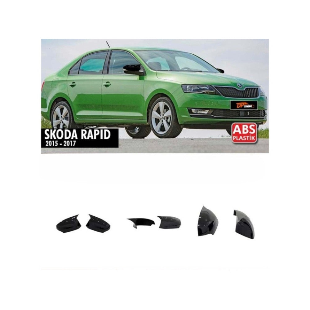 Capace oglinda tip BATMAN compatibile Skoda Rapid 2015-2017 cu semnalizare in oglinda