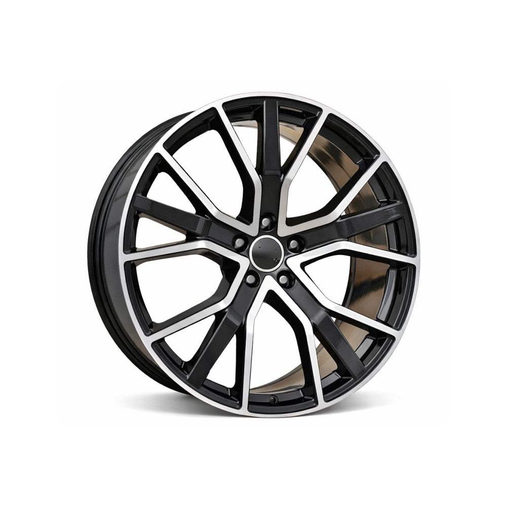 Set jante aliaj PDW 20x9 5x112 ET37 negru polish compatibile Audi, Volkswagen, Seat, Skoda
