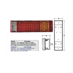 Lampa stop spate auto Led camion 24V