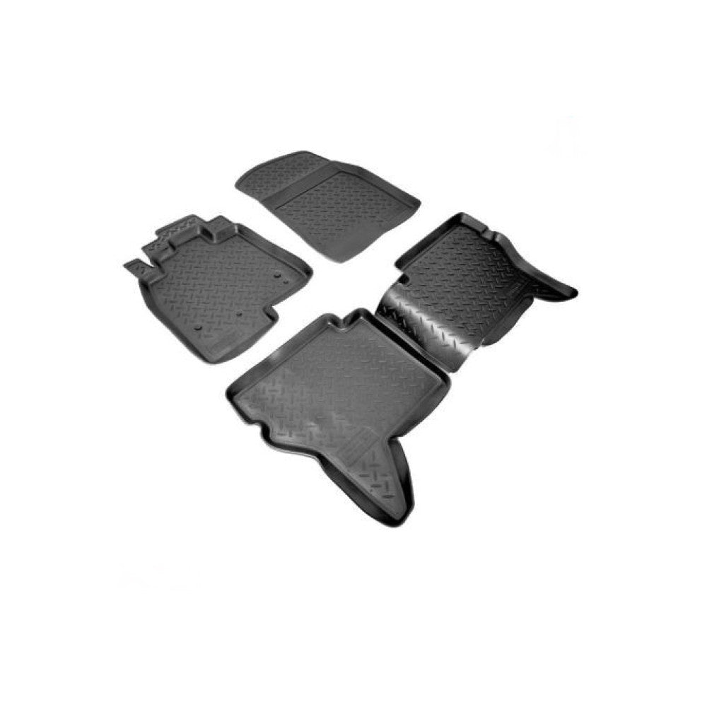 Covorase cauciuc stil tavita compatibile Mitsubishi Pajero IV 2006-2015