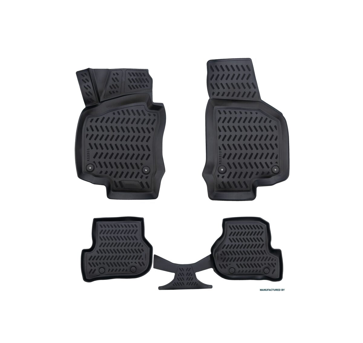 Covorase cauciuc stil tavita compatibile Seat Leon II 2005-2013