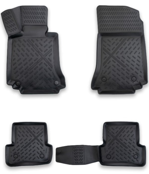 Covorase cauciuc stil tavita compatibile Mercedes Clasa C W204 2007-2014