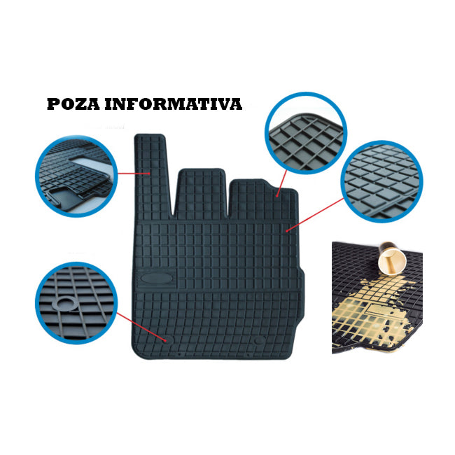 Covorase cauciuc compatibile VW CRAFTER II, randul 2, 2017->