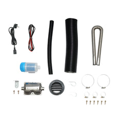 Sirocou, incalzitor stationar silentios portabil 12-24/220V, 5KW, display LCD, cu telecomanda si bujie Kyocera THOR