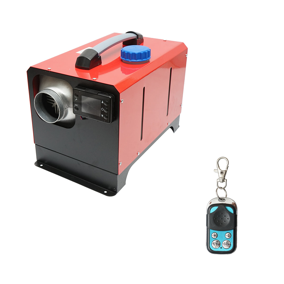 Sirocou, incalzitor stationar silentios portabil 12-24/220V, 5KW, display LCD, cu telecomanda si bujie Kyocera THOR