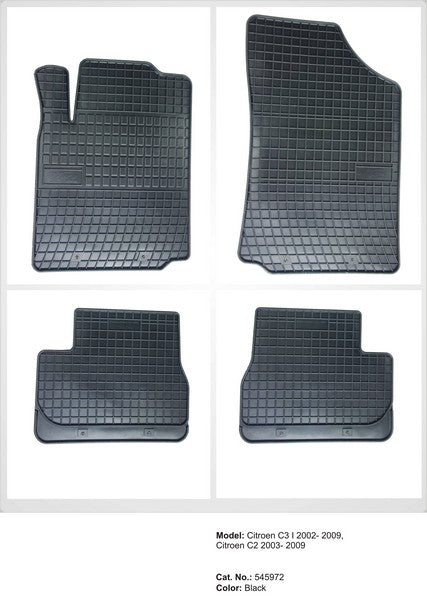 Covorase cauciuc compatibile CITROEN C3 I 2002-2009