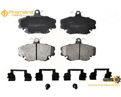 SET PLACUTE DE FRANA FATA DACIA LOGAN/SANDERO I, CU ACCESORII - PREMIERE